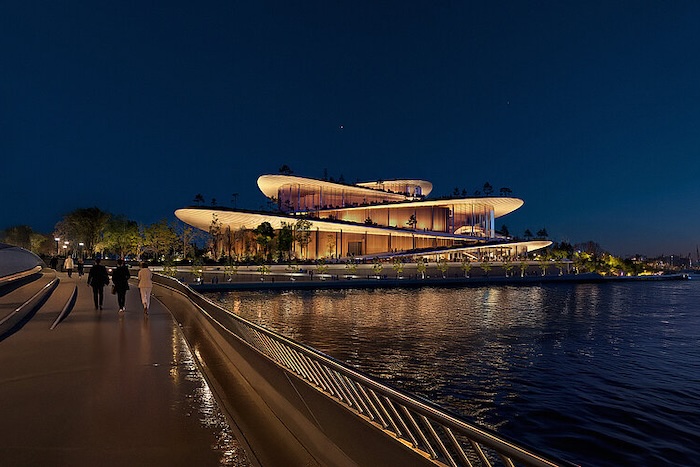 34. OPEN ART Kunst vor Anker Neue Oper in der HafenCity bei Nacht
